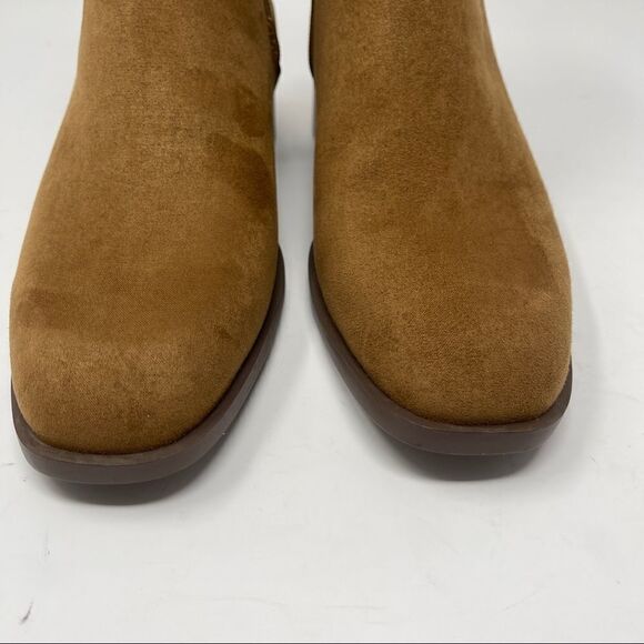Just Fab Boots Women’s Size 7 Diya Camel Side Zip Boot - Picture 3 of 10
